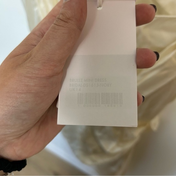 De La Vali Brûlée Off-The-Shoulder Mini Dress without Corset Size 10 NWT Bridal - Picture 8 of 8